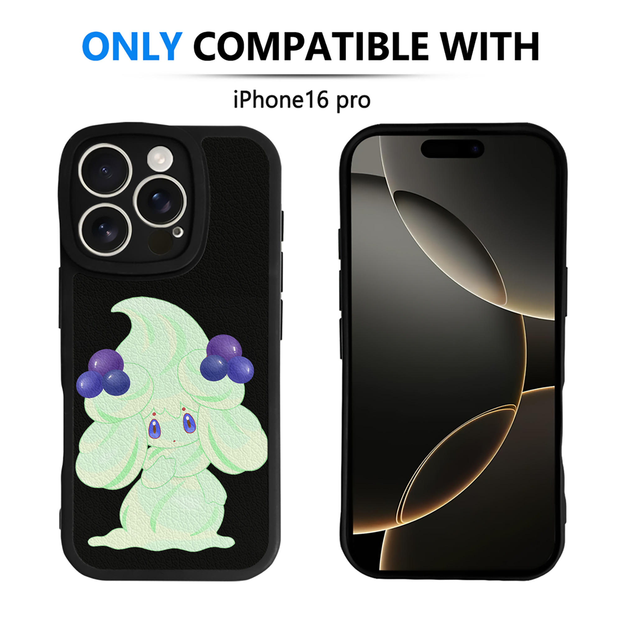 （画像用） ポケットモンスター Pokémon 【iPhone 16シリーズ対応】シリコンスマホケース（レザー調） 材質：シリコン
